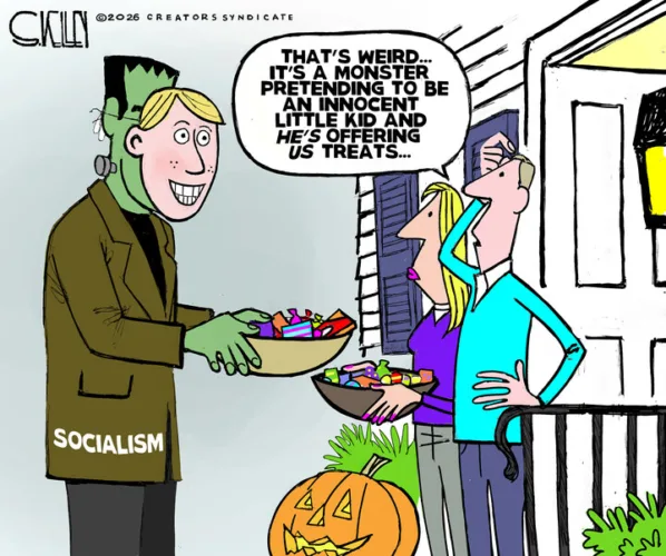Editorial cartoon for Oct. 22, 2026